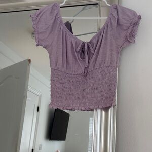 Nordstrom Lavender Crop Top